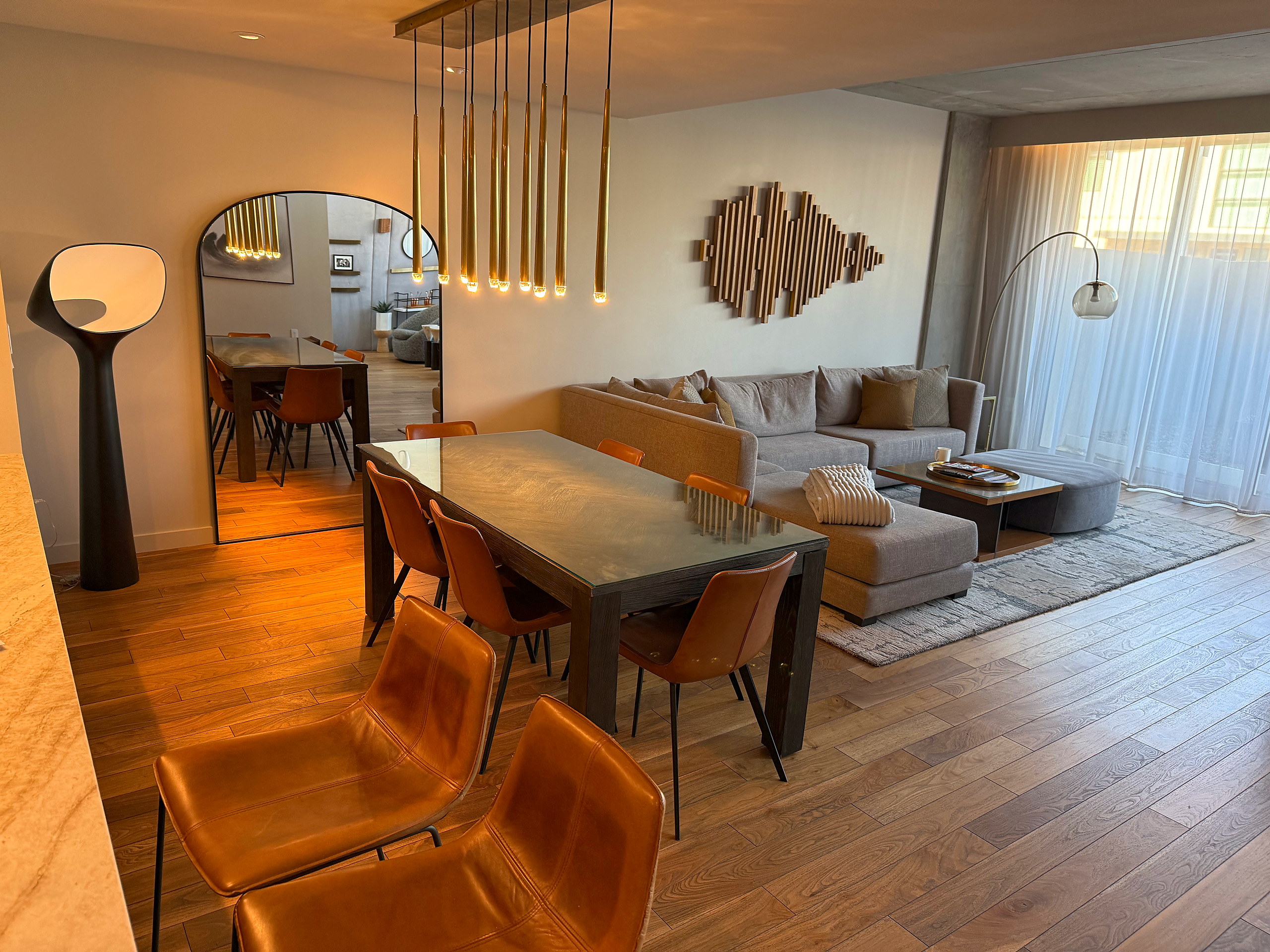 Dining and living rooms from the entry
